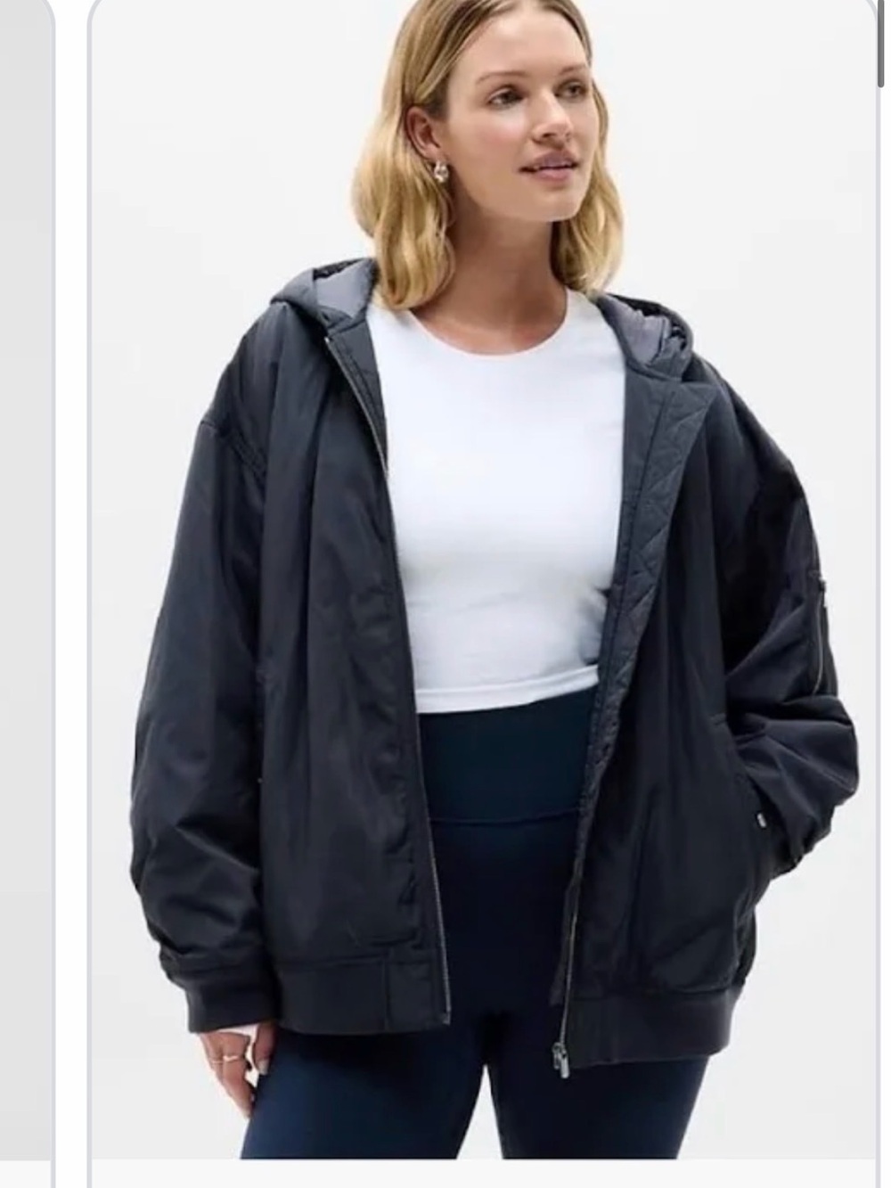 Athleta women upfield Bomber / XS/ Eclipse
